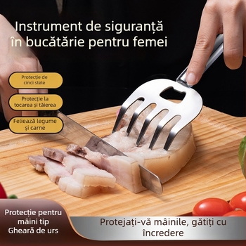 Divizor de carne din oțel inoxidabil, în formă de labă de urs, pentru grătar și bucătărie