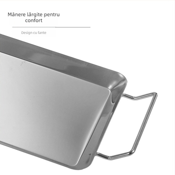 Suport pliabil din oțel inoxidabil pentru picioarele de pui, pentru camping BBQ, cu tigaie grill