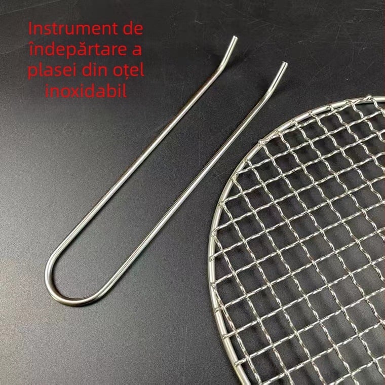 Clip din oțel inoxidabil pentru plasă de grătar, cadru de ridicare a plasei, furculiță de grătar și unelte