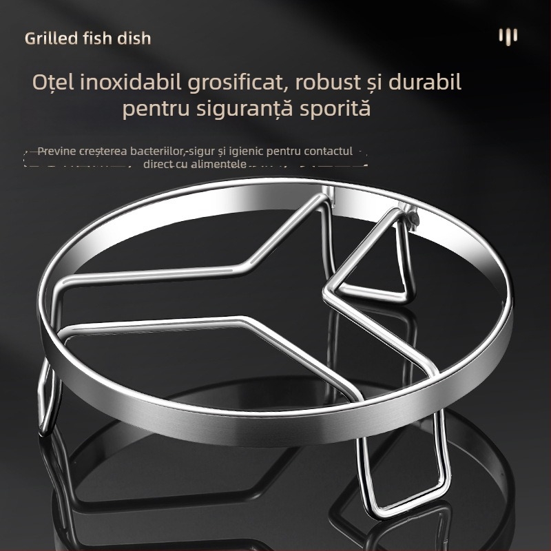 Raft de aburi din oțel inoxidabil pentru uz casnic – raft universal pentru abur pentru chifle, tigăi și oală sub presiune