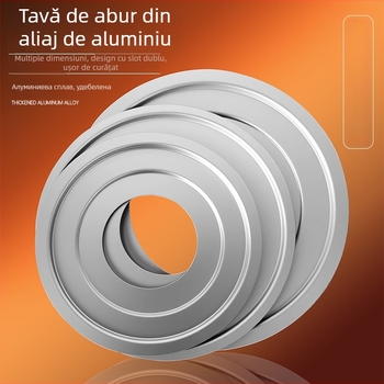 Set de gătit la abur din aluminiu: coș de aburi, tigaie cu fund plat, wok, grilă pentru abur, ustensile de bucătărie multifuncționale