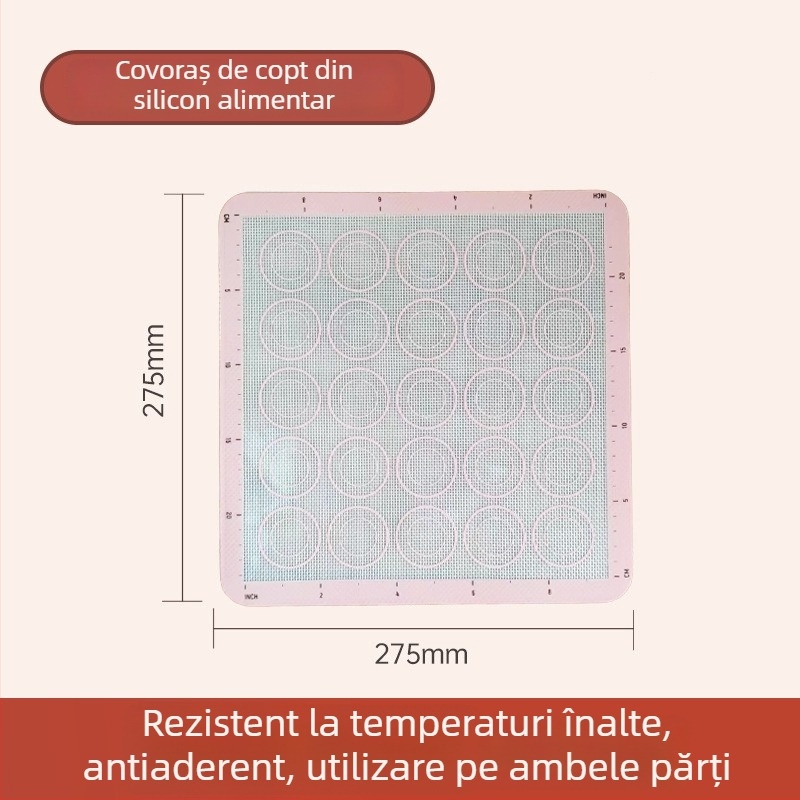 Tavă pătrată antiaderentă, 11 inci, formă pentru nugat, furseuri cu fulgi de zăpadă și prăjituri