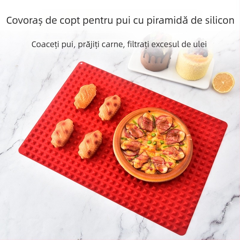 Covoraș din silicon piramidal pentru copt – covor de copt multifuncțional, potrivit pentru cuptor cu microunde