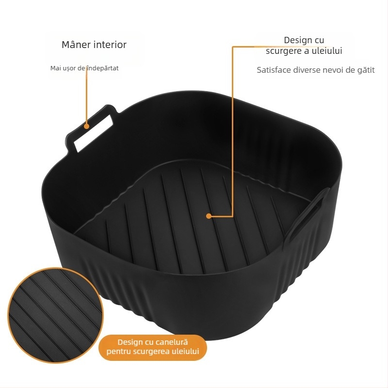 Tavă de silicon pentru coacere și covoraș pentru friteuza cu aer Philips NA230 COSORI 6.2L