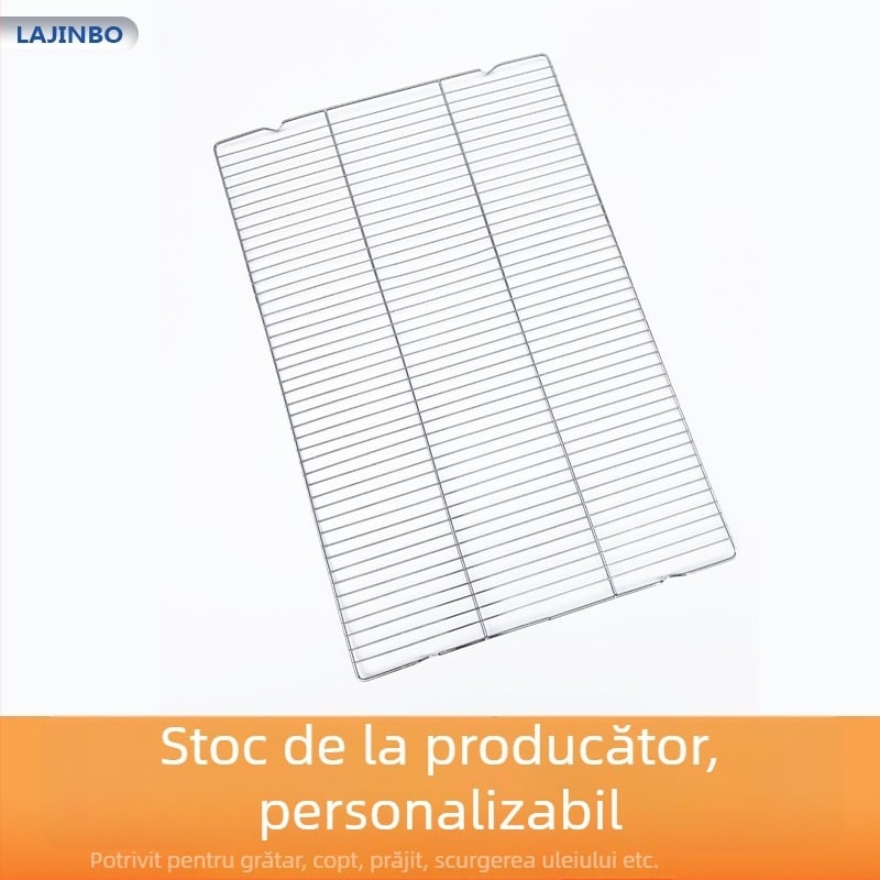 Grilă pătrată de unică folosință cu picioare, portabilă din sârmă de oțel pentru camping în aer liber