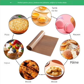 Suprafață de copt antiaderentă, rezistentă la temperaturi înalte, pentru cuptor – suprafață de copt din țesătură unsă pentru pâine și pizza