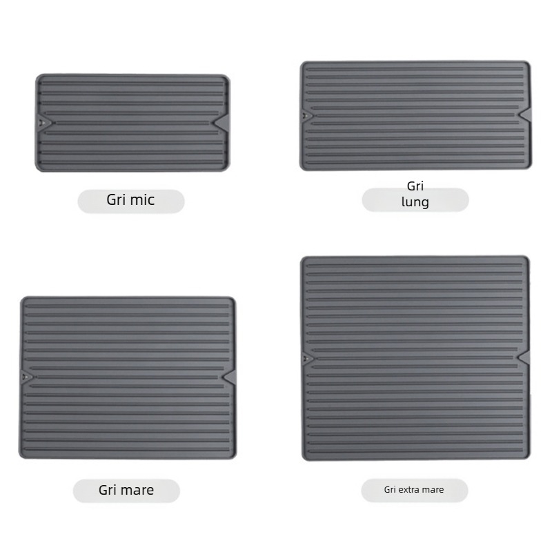 Covoraș din silicon pentru uscare în bucătărie, stil modern american minimalist, pentru veselă și ustensile la grătar, impermeabil și rezistent la ulei, covoraș pentru masă și bar.