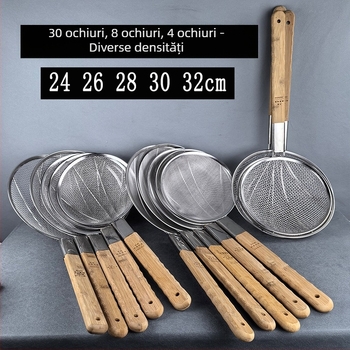Sită de bucătărie din oțel inoxidabil, mare, cu plasă fină