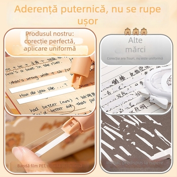 Set corector Kaba Bear pentru elevi – capacitate mare, design elegant, mișcare lină, fără blocări, versiune capibara