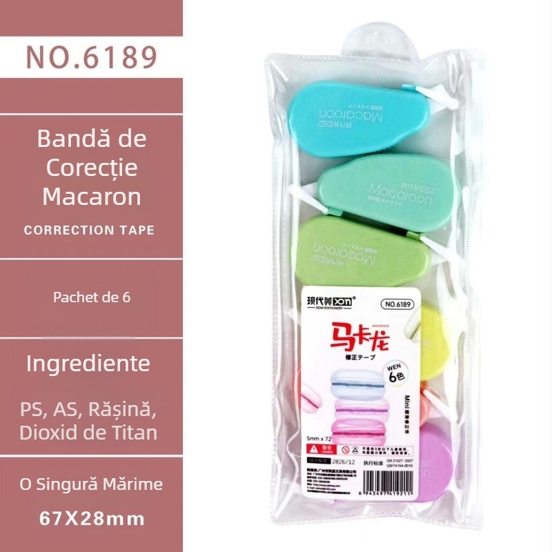 Modern Beauty set mini de 6 benzi de corectare cu design desen animat pentru elevi