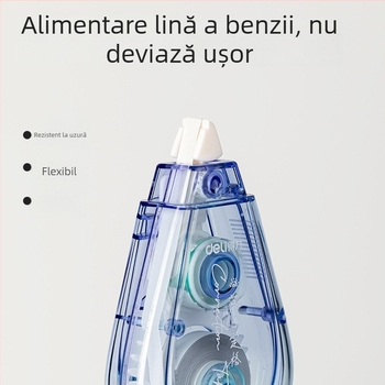 Bandă corectoare Deli, capacitate mare, culori în gradient Macaron, silențioasă, pentru elevi