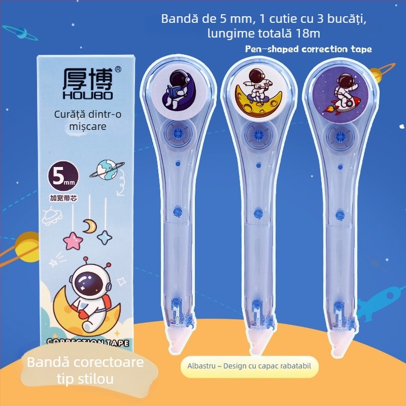 Bandă corectoare Panda pentru elevi, portabilă, cu capacitate mare, silențioasă, fără urme