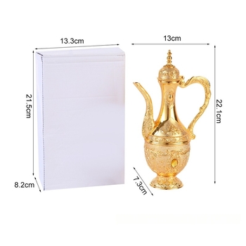 Decantor de lichior în stil retro european, din aliaj metalic, pahar de nuntă, decor creativ pentru casă