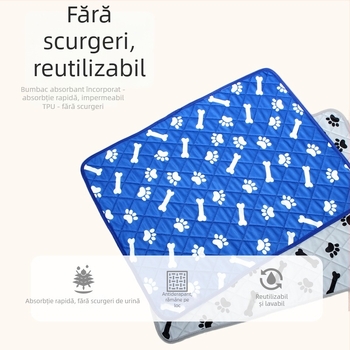 Covoraș de urină pentru animale de companie – lavabil, reutilizabil, impermeabil, absorbant, antiderapant