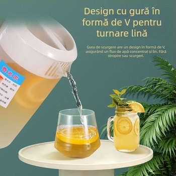 Ceainic din plastic pentru apă rece, pentru prepararea ceaiului, potrivit pentru uz casnic și comercial, pentru restaurante, rezistent la temperaturi înalte