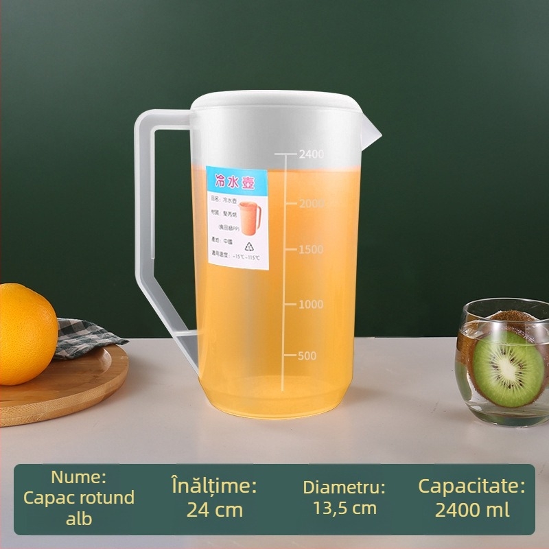 Ceainic din plastic pentru apă rece, pentru prepararea ceaiului, potrivit pentru uz casnic și comercial, pentru restaurante, rezistent la temperaturi înalte