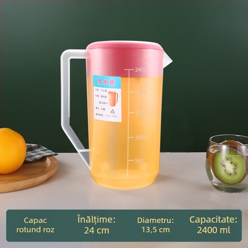 Ceainic din plastic pentru apă rece, pentru prepararea ceaiului, potrivit pentru uz casnic și comercial, pentru restaurante, rezistent la temperaturi înalte