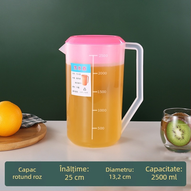 Ceainic din plastic pentru apă rece, pentru prepararea ceaiului, potrivit pentru uz casnic și comercial, pentru restaurante, rezistent la temperaturi înalte