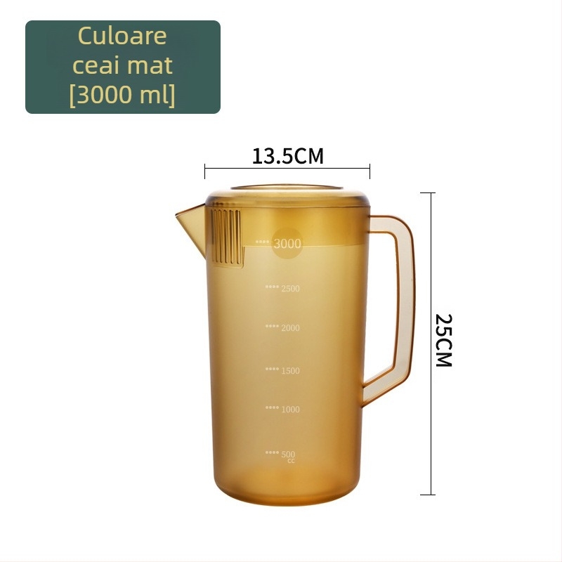 Ceainic din plastic pentru apă rece, pentru prepararea ceaiului, potrivit pentru uz casnic și comercial, pentru restaurante, rezistent la temperaturi înalte