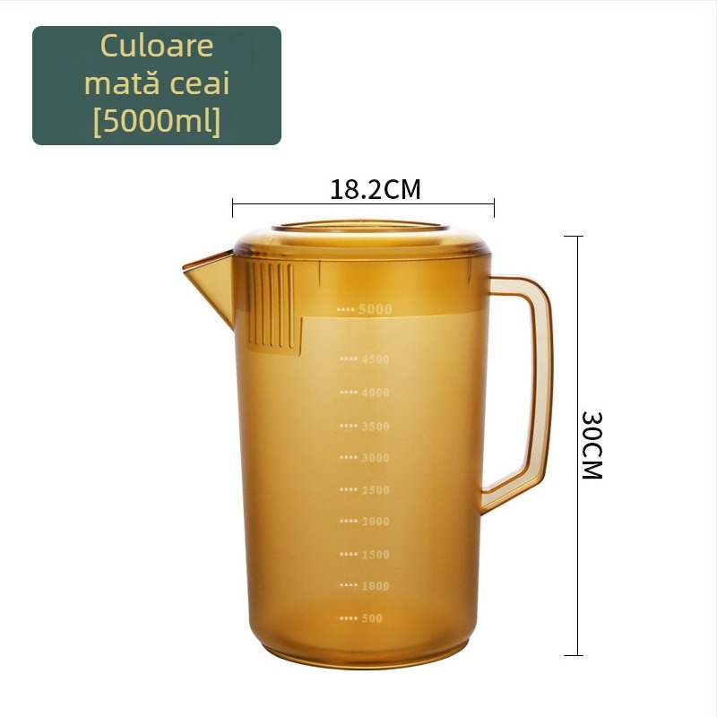 Ceainic din plastic pentru apă rece, pentru prepararea ceaiului, potrivit pentru uz casnic și comercial, pentru restaurante, rezistent la temperaturi înalte