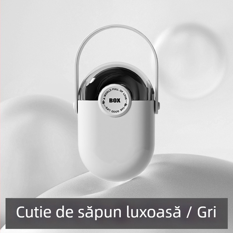 Cutie premium pentru săpun de călătorie, cu capac etanș, portabilă, cu orificii de drenaj – cutiuță mini de depozitare săpun