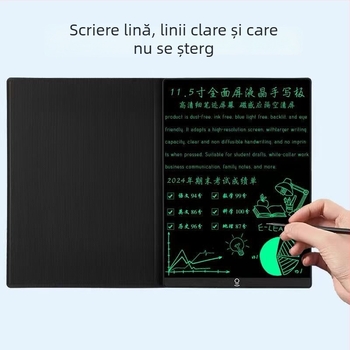 Tablă pliabilă pentru scriere cu linie fină, stilou magnetic, husă din piele, pentru birou și elevi