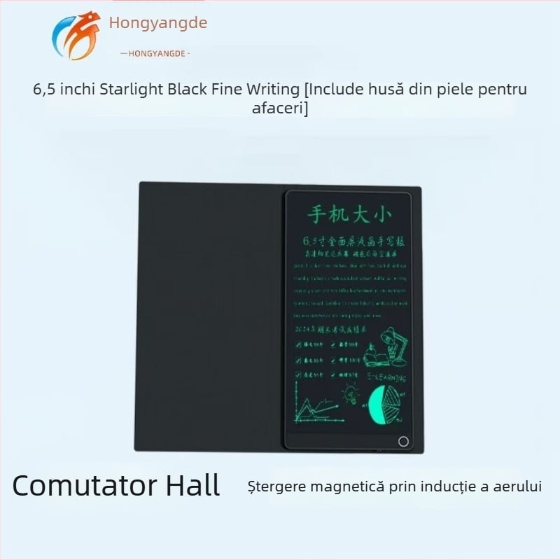 Tablă pliabilă pentru scriere cu linie fină, stilou magnetic, husă din piele, pentru birou și elevi