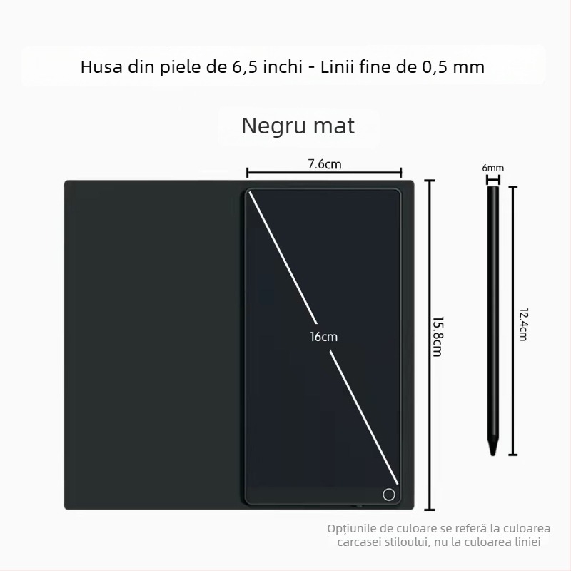 Tablă pliabilă pentru scriere cu linie fină, stilou magnetic, husă din piele, pentru birou și elevi