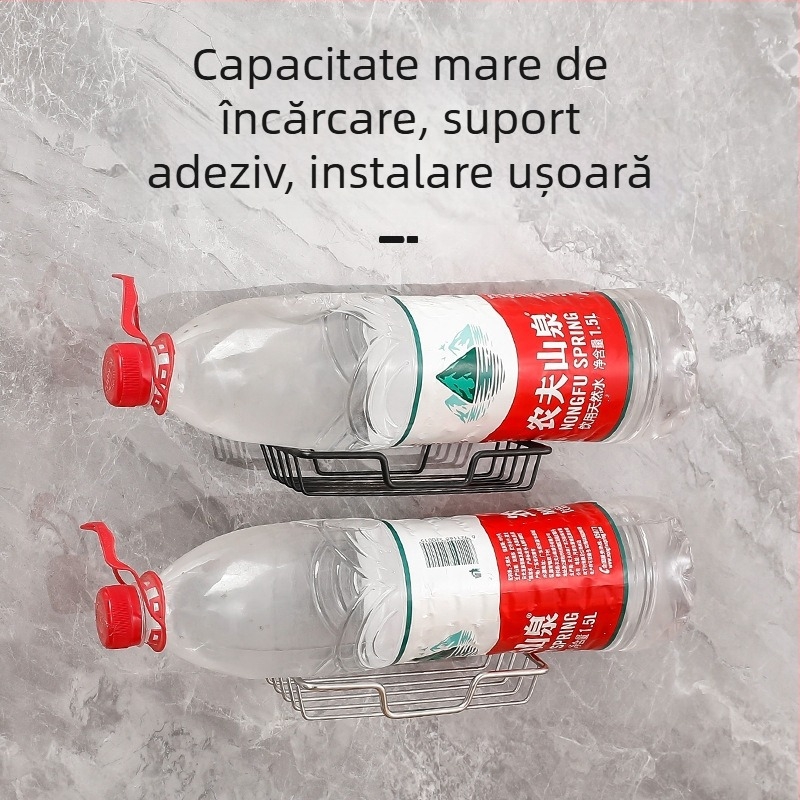 Suport pentru săpun din oțel inoxidabil, montaj cu bandă adezivă pentru baie, fără găuri, drenaj, construcție îngroșată