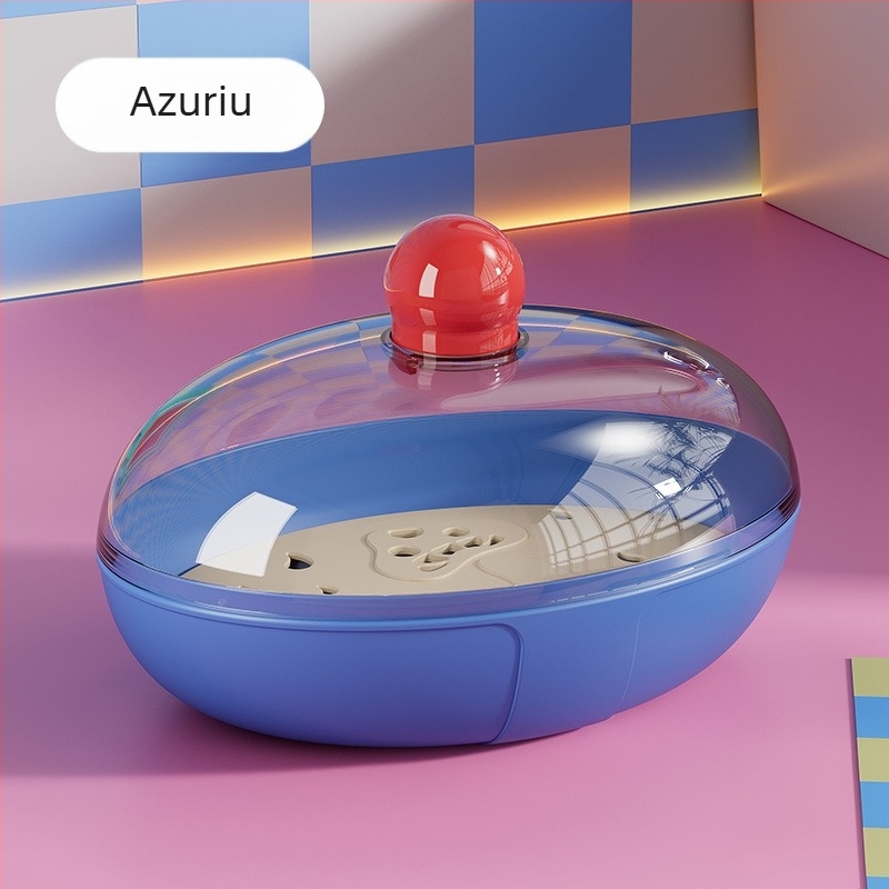 Cutie de săpun elegantă pentru baie, suport cu drenaj pe două niveluri, spațiu mare de depozitare pentru săpunuri de spălat