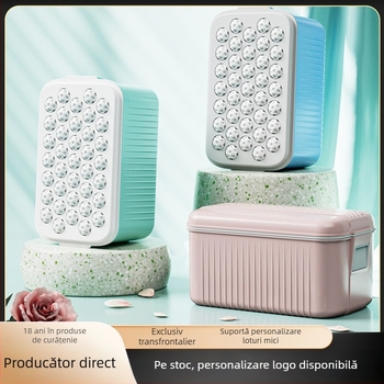 Cutie de săpun multifuncțională cu spumator, capac, drenaj și protecție împotriva umezelii