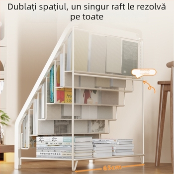 Raft de expunere pe podea pentru reviste, ziare și cărți, cu mai multe rafturi
