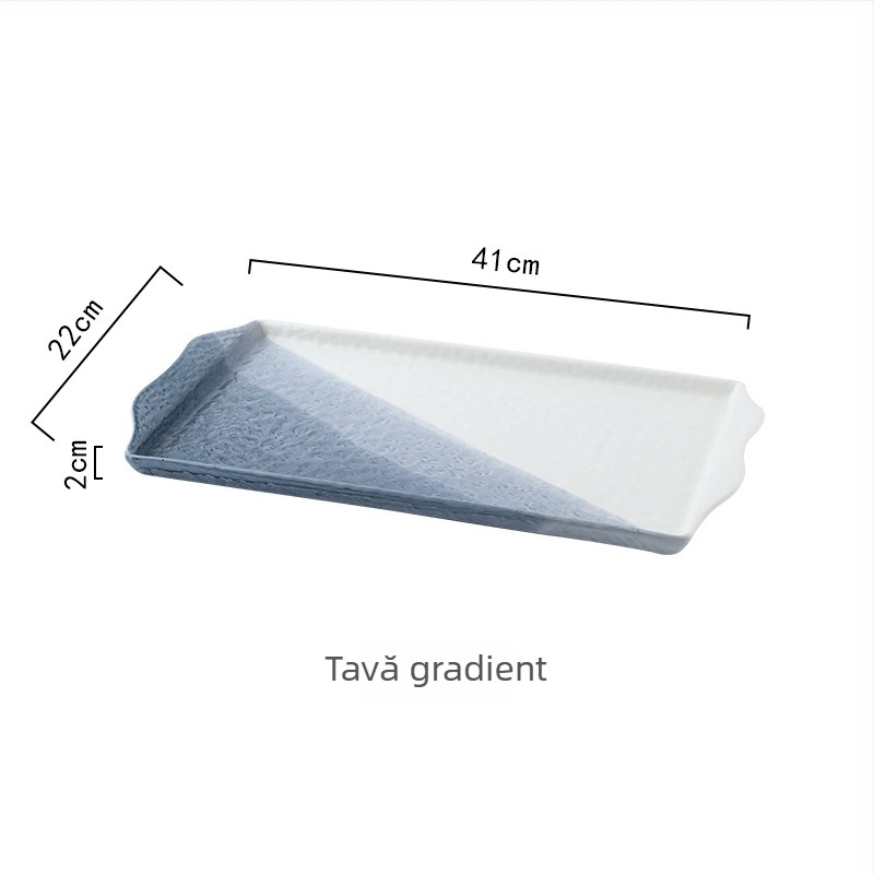 Set ceainic pentru apă caldă pentru uz casnic, cu ceașcă ceramică, gradient albastru-alb