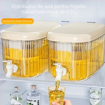 Recipient casnic pentru apă rece, cu robinet și filtru, capacitate mare, pentru fructe, ceai și băuturi răcoritoare