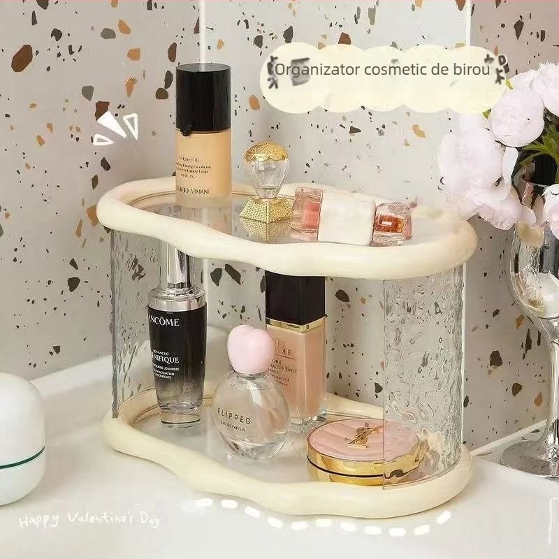 Organizator de birou lux pentru pahare, hol și baie, parfumuri, îngrijire a pielii și produse de cosmetică