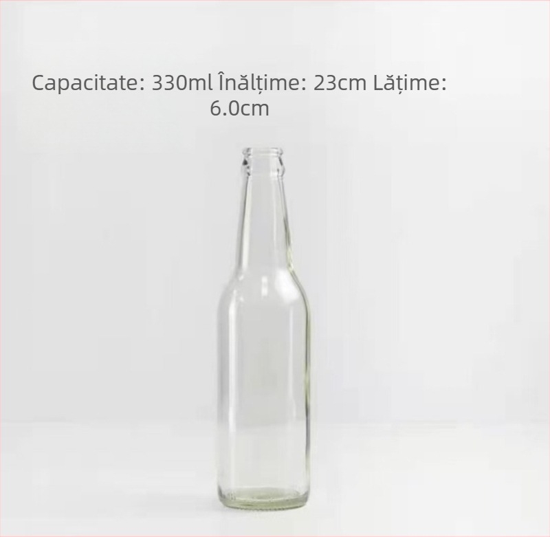 Sticlă maro pentru bere, goală, 330 ml/500 ml, protecție împotriva luminii pentru băuturi