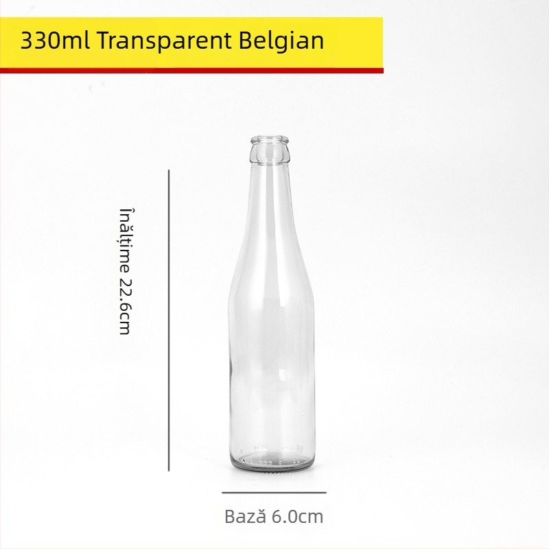 Sticlă maro pentru bere, goală, 330 ml/500 ml, protecție împotriva luminii pentru băuturi