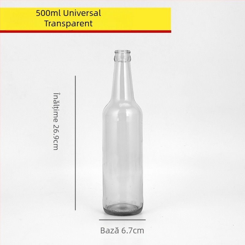 Sticlă maro pentru bere, goală, 330 ml/500 ml, protecție împotriva luminii pentru băuturi