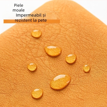 Geantă din PU leather pentru depozitarea cablurilor cu închidere automată, organizator de călătorie multifuncțional pentru cabluri, căști cu cablu, încărcătoare, cosmetică și ruj