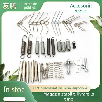Arcuri metalice pentru foarfecă de tăiat crengi, arcuri în formă de V (stânga și dreapta), accesorii pentru arc