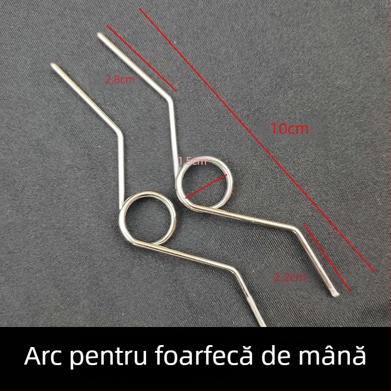 Arcuri metalice pentru foarfecă de tăiat crengi, arcuri în formă de V (stânga și dreapta), accesorii pentru arc