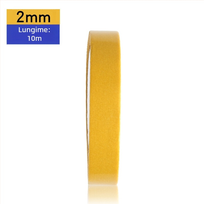 Bandă Yingchen din material textil pentru covoare și podele, dublu-adezivă, transparentă, rezistentă la apă și la temperaturi înalte, 10 m lungime, 1 mm grosime, lățime 2–5 cm