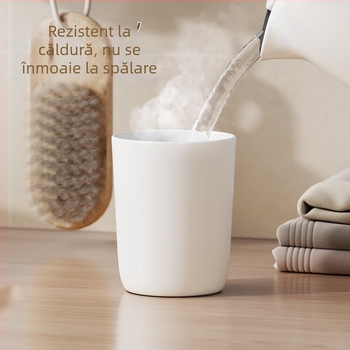 Suport de periute de dinți montat pe perete, fără găuri, cu pahar pentru apă de gură – set baie
