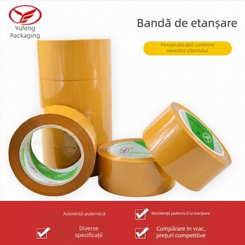 Bandă de ambalare BOPP transparentă, aderență înaltă și forță de întindere mare