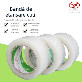 Bandă de ambalare BOPP transparentă, aderență înaltă și forță de întindere mare