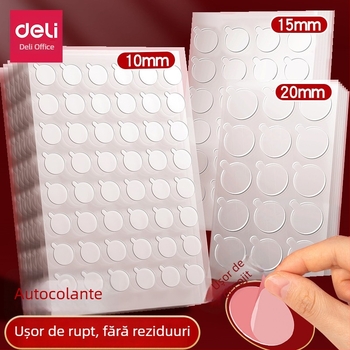 Bandă dublu-adezivă, transparentă, acrilică, cu aderență înaltă pentru montaj pe perete, etichete cu puncte nano pentru decor (modele JL705 JL704 JL703 JL702)