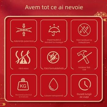 Bandă dublu-adezivă, transparentă, acrilică, cu aderență înaltă pentru montaj pe perete, etichete cu puncte nano pentru decor (modele JL705 JL704 JL703 JL702)