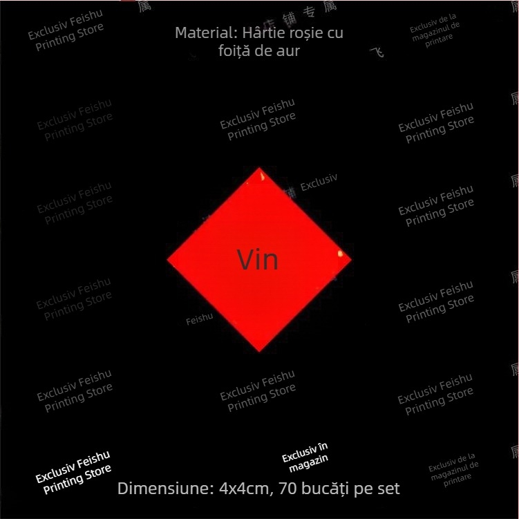 Etichetă autoadezivă din hârtie roșie pentru vin, pentru sticle ceramice, sigilare a ambalajului exterior cu imprimare QR