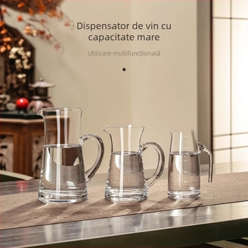 Set dispenser lichior cu capacitate mare, pentru uz casnic, decantor din sticlă, 1000 ml