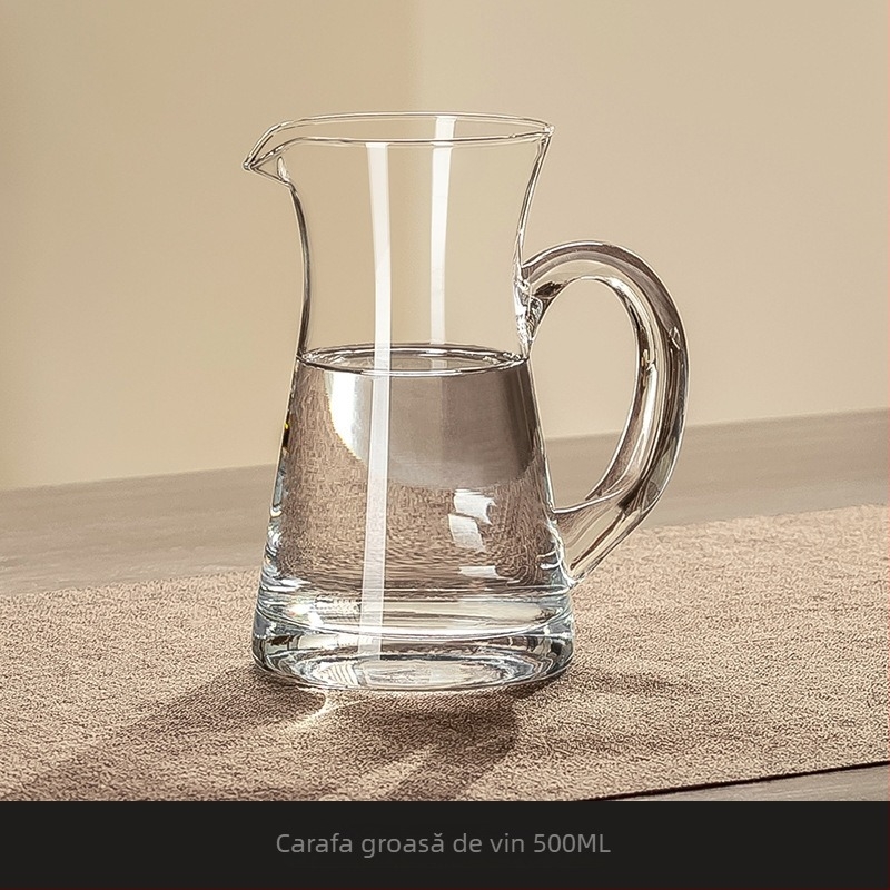 Set dispenser lichior cu capacitate mare, pentru uz casnic, decantor din sticlă, 1000 ml
